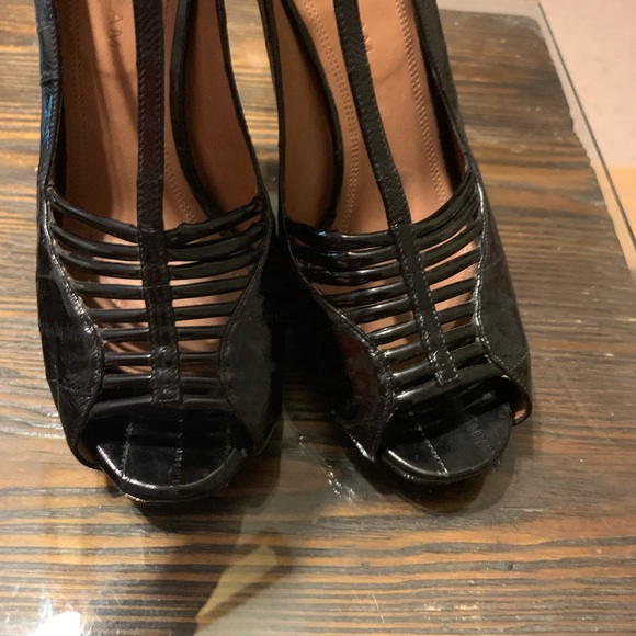 39.5 Derek Lam Black Leather Heels Made in Italy - Picture 7 of 13